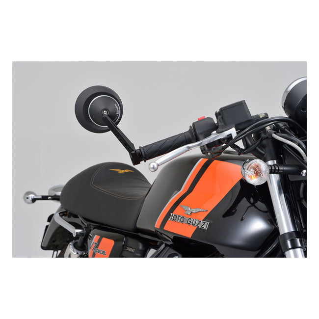 Daytona, bar end D-mirror. Number 8, long stem