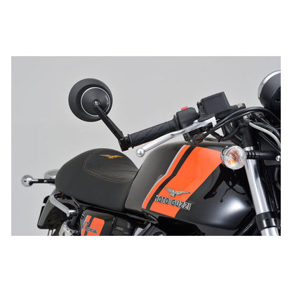 Daytona, bar end D-mirror. Number 8, long stem