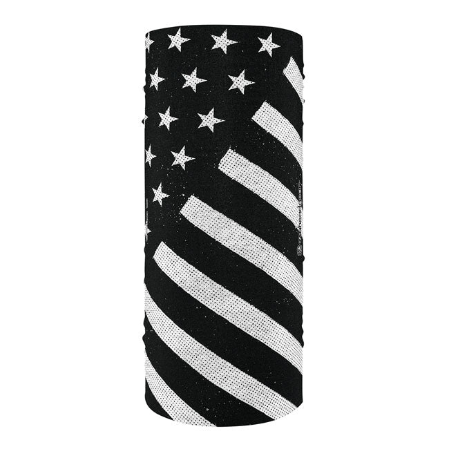 ZANheadgear Motley Tube polyester black & white flag