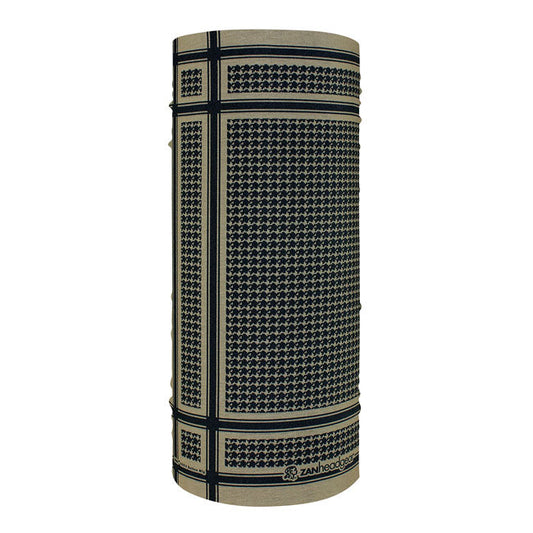 ZANheadgear Motley Tube polyester houndstooth coyote tan