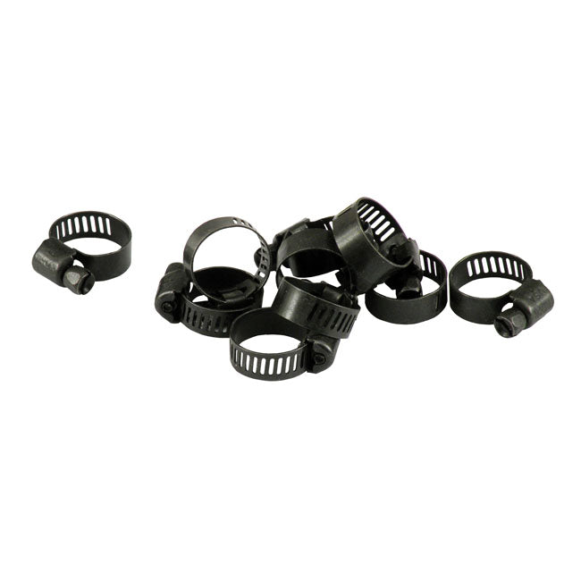 Jagg, 3/8" oil hose clamp, black