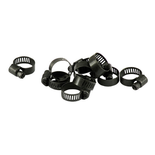 Jagg, 3/8" oil hose clamp, black