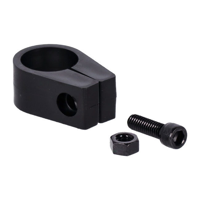Jagg, universal oil cooler clamp. 1-1/8", black