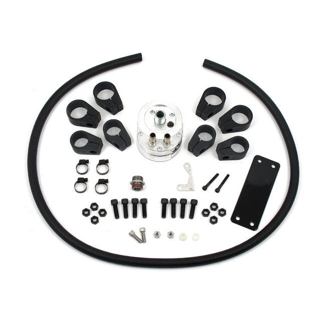 Jagg, oil cooler kit. Low mount - Horizontal - 6 row