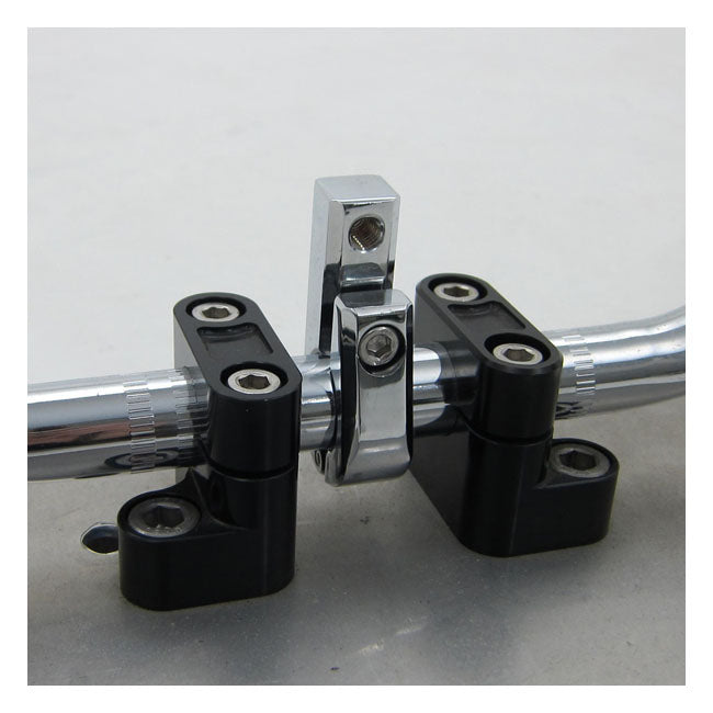 Daytona, universal bracket. Front-mount. 7/8" ID. M8 thread