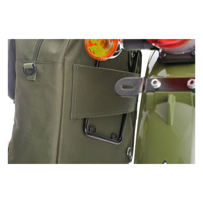 Daytona, HenleyBegins saddlebag. 15 liter. Khaki