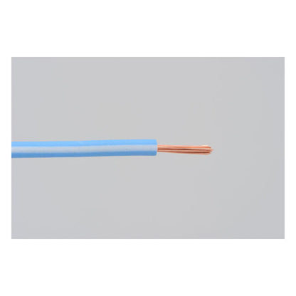 Electrical wire. 2 meter 0.75sq. Light blue/white