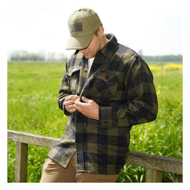 Lumberjack Flannel Shirt Checkered Black/Olive
