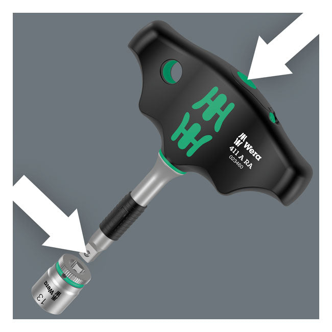 Wera, Kraftform Kompact 400 RA. 1/4" drive. US sizes