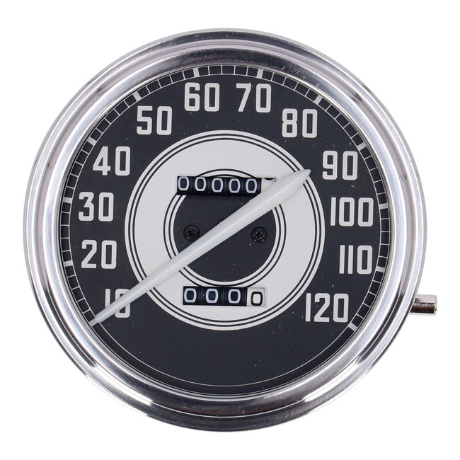 FL speedometer, ''41-45 face'', silver/black. 2:1 mph