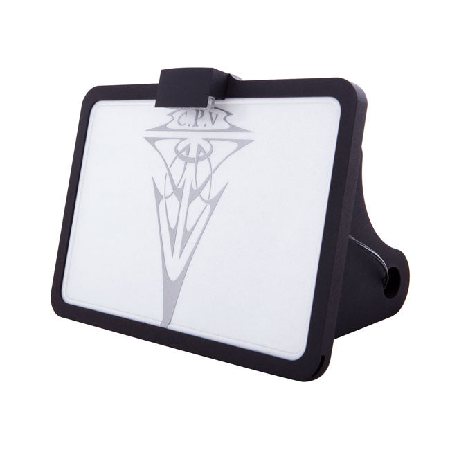 CPV, ''slide-in'' license plate bracket Side mount