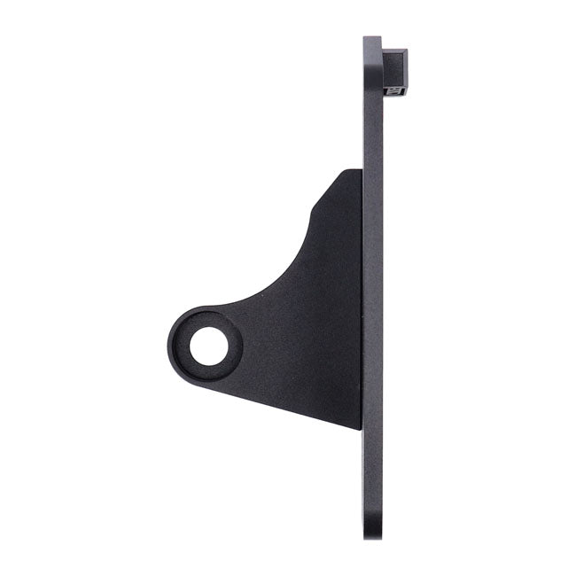 CPV, side mount license plate bracket Black powder coated
