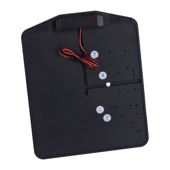 CPV, side mount license plate bracket Black powder coated