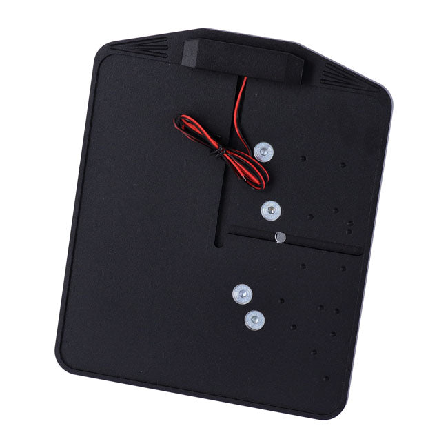 CPV, side mount license plate bracket Black powder coated