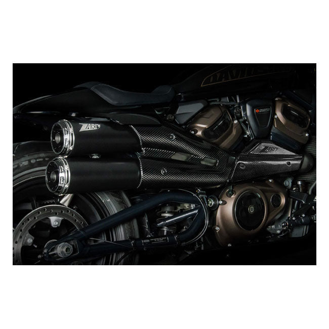 Zard, Sportster S Top Gun exhaust system. Matte black