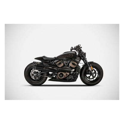 Zard, Sportster S GT exhaust system. Matte black