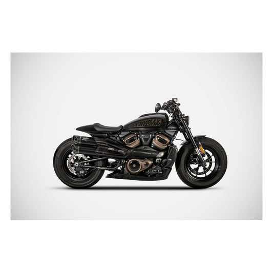 Zard, Sportster S GT exhaust system. Matte black