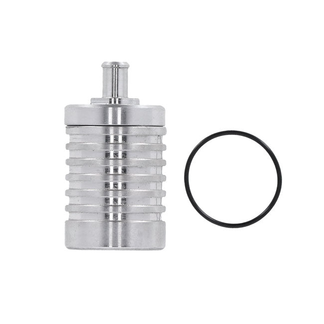 DK Custom Products, 4 stage billet catch can. Clear