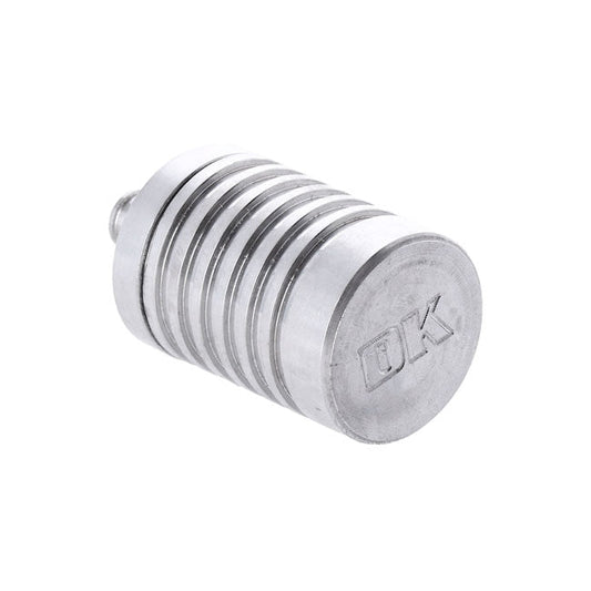 DK Custom Products, 4 stage billet catch can. Clear