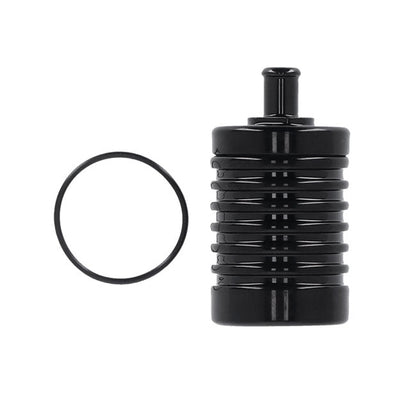 DK Custom Products, 4 stage billet catch can. Black