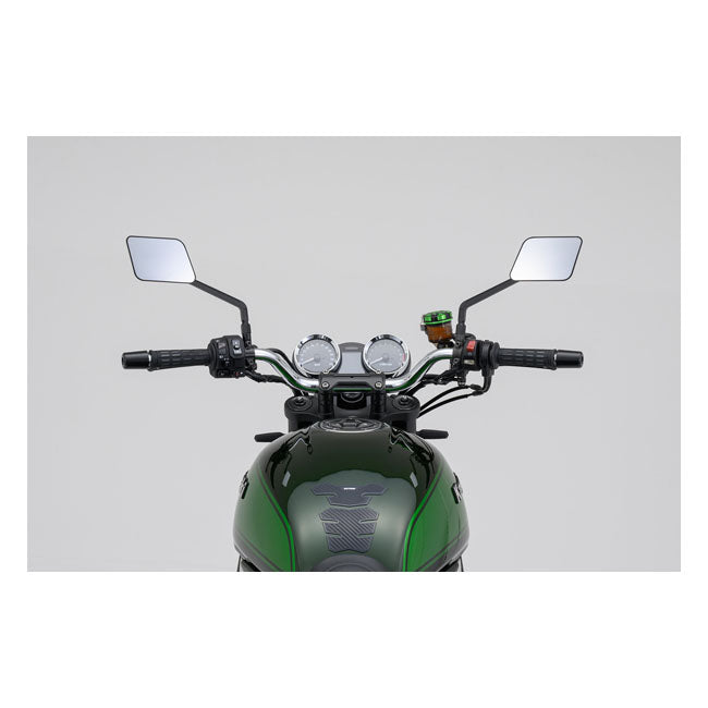 Daytona, D-Mirror-20, Flat Mirror. Square. Black. Left side