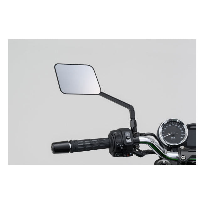 Daytona, D-Mirror-20, Flat Mirror. Square. Black. Left side