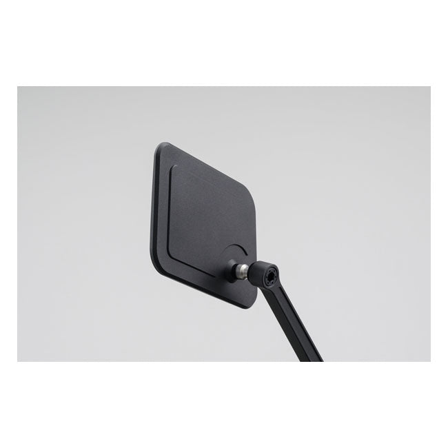 Daytona, D-Mirror-20, Flat Mirror. Square. Black. Right side