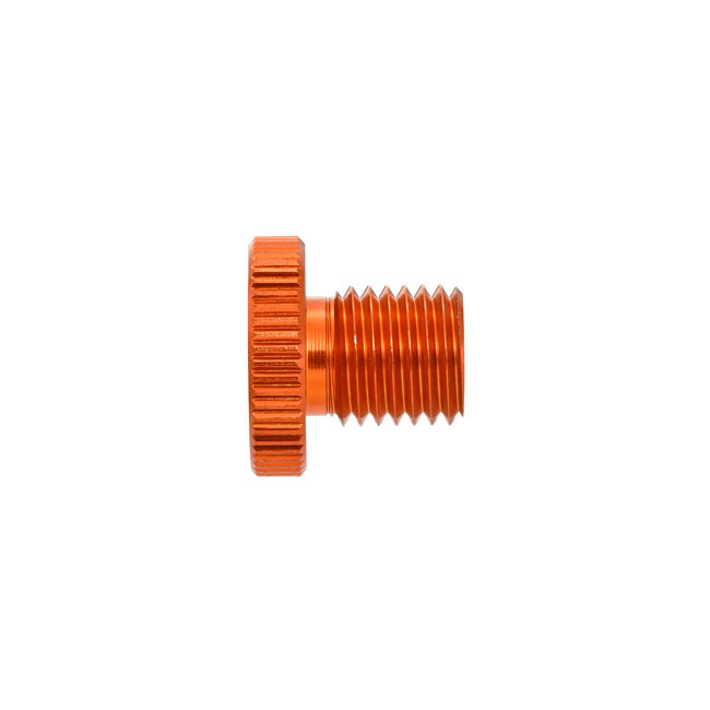 Daytona, mirror hole plug. Orange. RHT