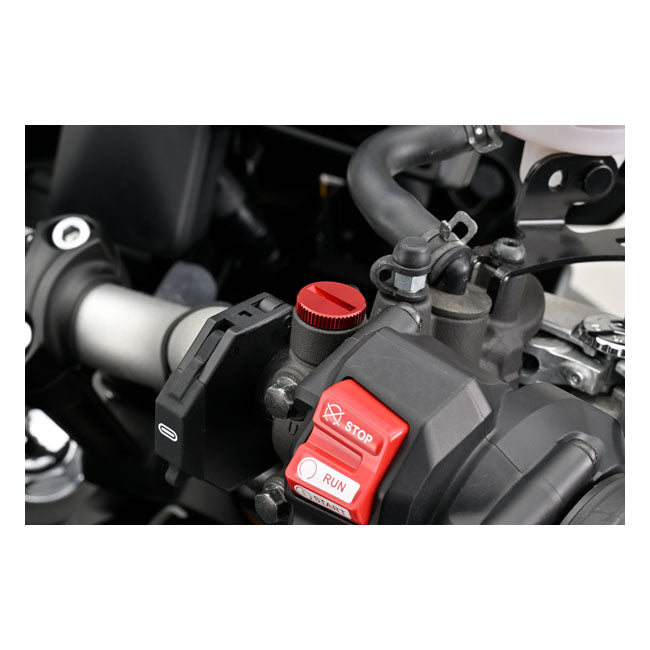 Daytona, mirror hole plug. Red. LHT
