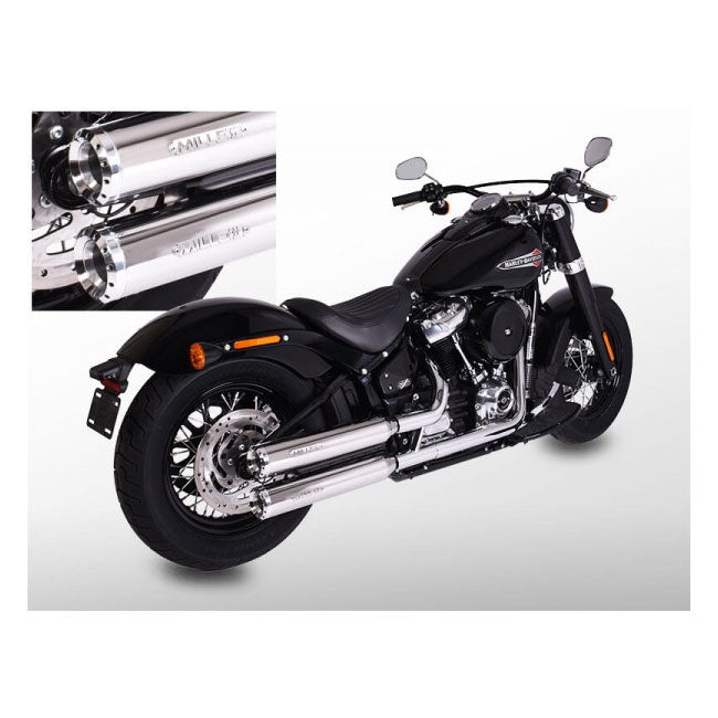 Miller, Destiny slip-on mufflers. Euro 5. Polished