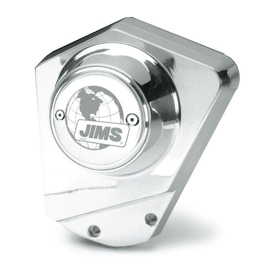 JIMS, ''A Cut Above'' billet cam cover L73-92 B.T. Chrome