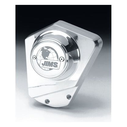 JIMS, ''A Cut Above'' billet cam cover L73-92 B.T. Chrome