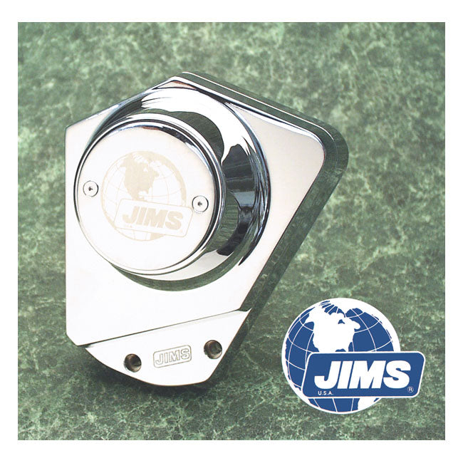 JIMS, ''A Cut Above'' billet cam cover L73-92 B.T. Chrome