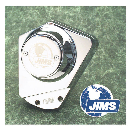 JIMS, ''A Cut Above'' billet cam cover L73-92 B.T. Chrome