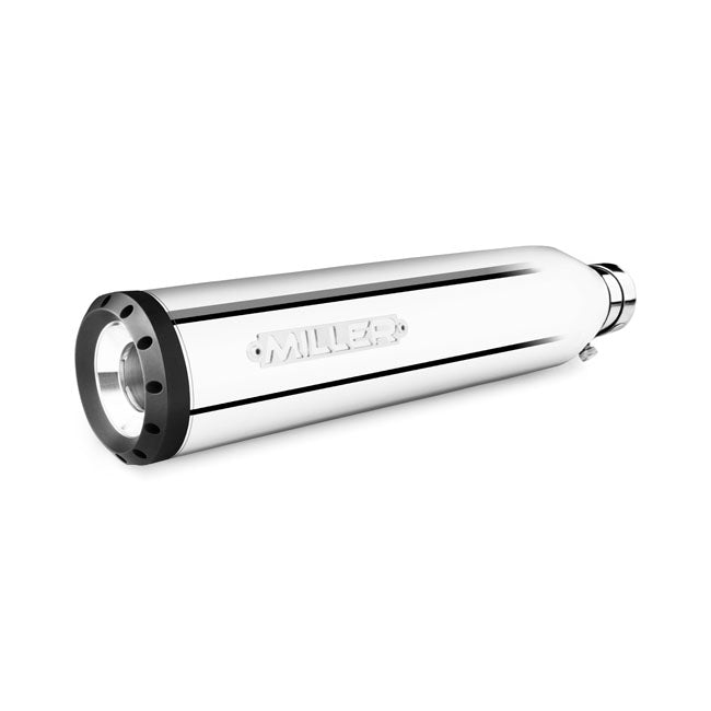 *2 WEEKS EXTRA TRANSIT TIME* Miller, Independence slip-on mufflers. Euro 4. Polished