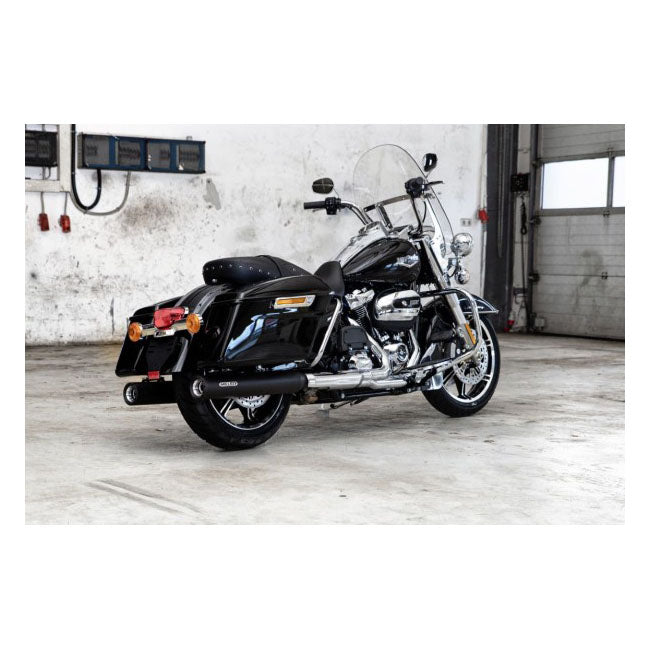 Miller, Cleveland 114" slip-on mufflers. Euro 5. Matte black