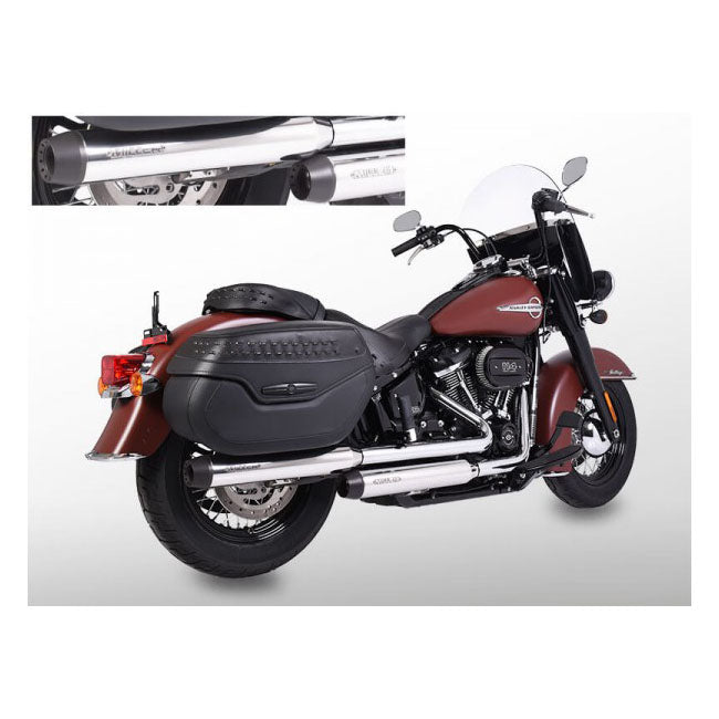 *2 WEEKS EXTRA TRANSIT TIME* Miller, Independence slip-on mufflers. Euro 4. Polished