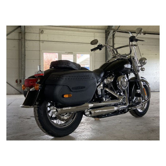 Miller, Destiny slip-on mufflers. Euro 5. Polished
