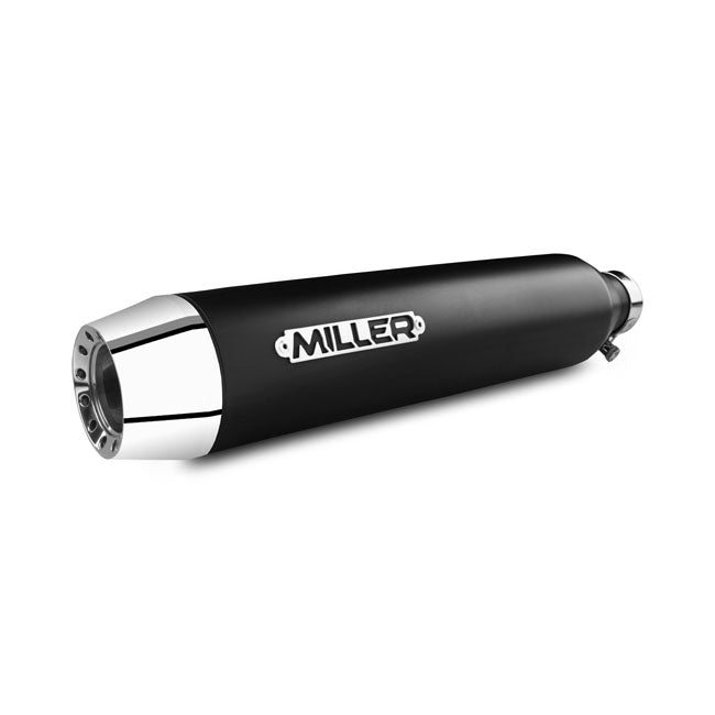 *2 WEEKS EXTRA TRANSIT TIME* Miller, Independence 2-1 slip-on muffler. Euro 4. Matt black