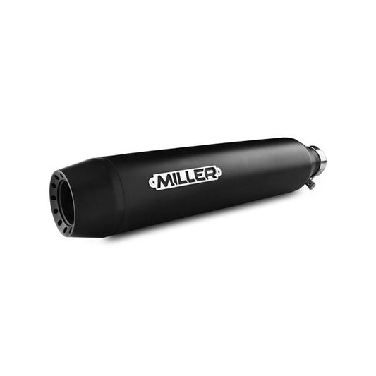 *2 WEEKS EXTRA TRANSIT TIME* Miller, Silverado III slip-on mufflers. Euro 4. Matte black