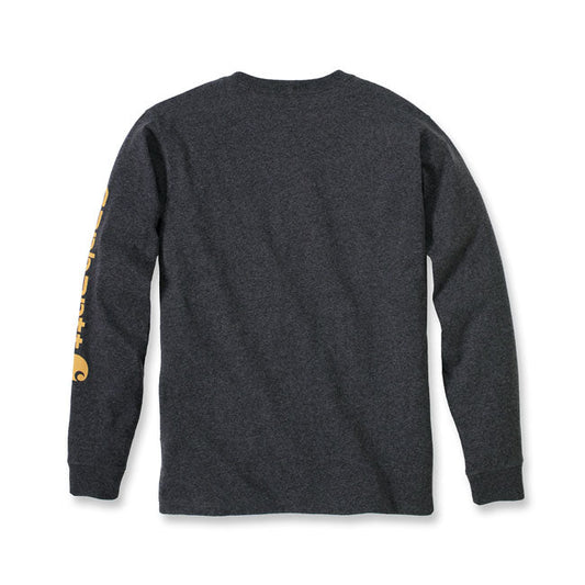 Carhartt Sleeve logo long sleeve carbon heather