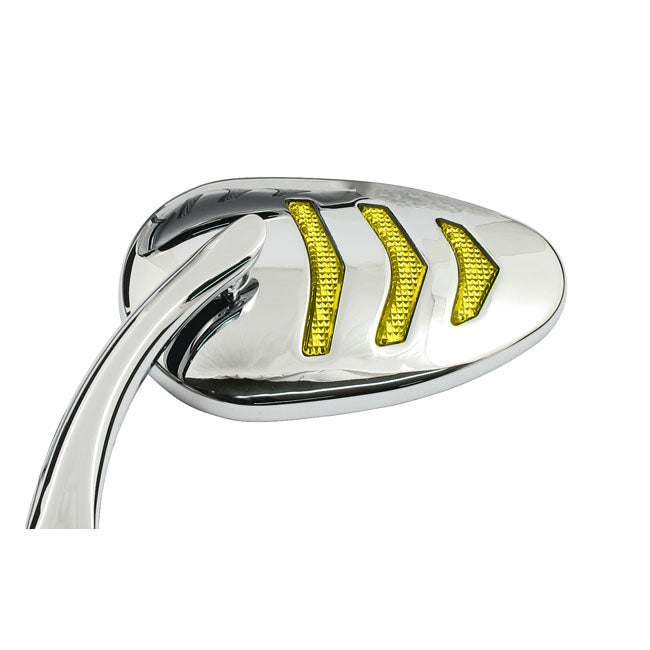 LED billet turn signal mirror set