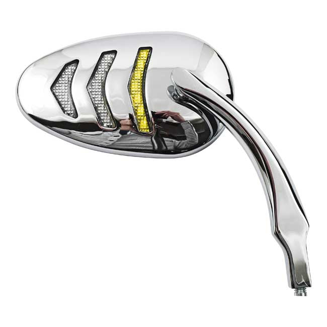 LED billet turn signal mirror set
