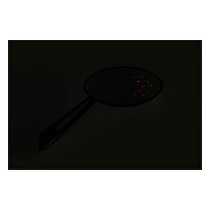 LED cateye turn signal mirror set. Black, amber front lens