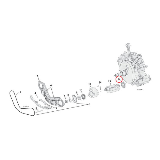 Inner bearing, balancers. left