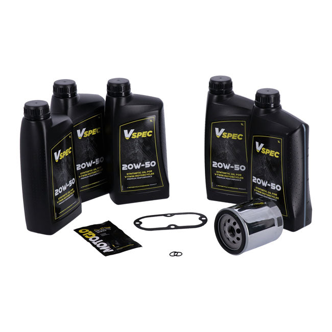 MCS, ''Big Oil'' service kit Full synthetic Chrome filter