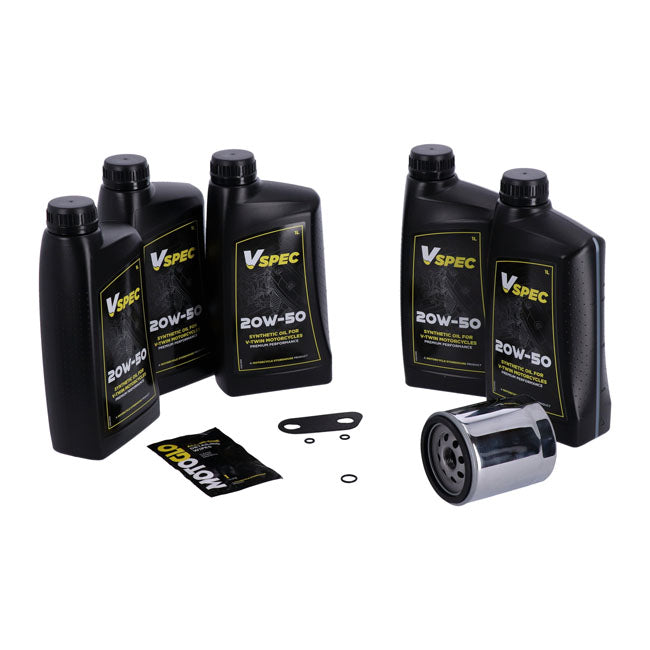 MCS, ''Big Oil'' service kit Full synthetic Chrome filter