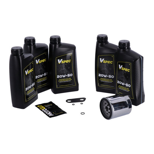 MCS, ''Big Oil'' service kit Full synthetic Chrome filter
