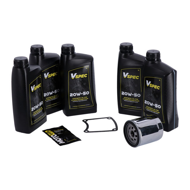 MCS, ''Big Oil'' service kit Full synthetic Chrome filter