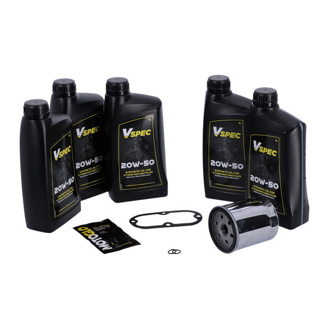 MCS, ''Big Oil'' service kit Full synthetic Chrome filter